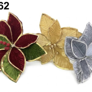 FLOR ARTIFICIAL DE NAVIDAD 25X34CM