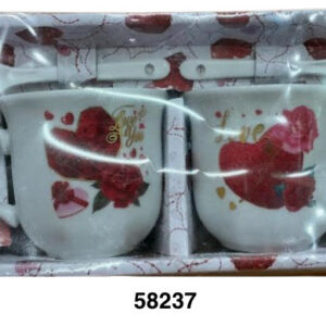 SET POZUELO C/CUCHARA 4/1 7X6.3CM