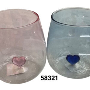 POZUELO CRISTAL C/CORAZON 7X9CM