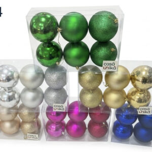 SET BOLAS DE NAVIDAD 6/1 10CM