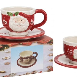 TAZA C/PLATILLO NAVIDAD