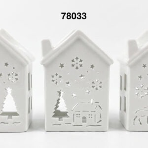 CASITA NAVIDAD P/VELON 6.5X8X12.5CM