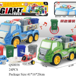 CAMION BASURERO C/SONIDO 41X16CM FUNDA