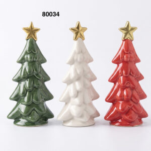 ARBOL NAVIDAD PORCELANA 8X17CM