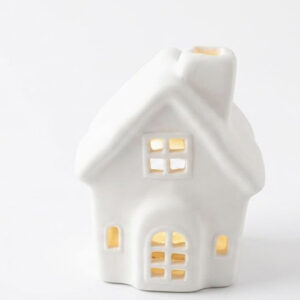 CASITA PORCELANA NAVIDAD C/LUZ 7X6X9CM