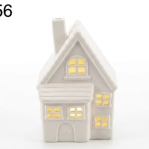 CASITA PORCELANA NAVIDAD C/LUZ 8.5X7X13CM