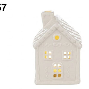 CASITA PORCELANA NAVIDAD C/LUZ 8.5X7X13CM