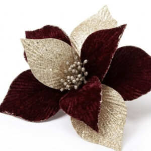 FLOR ARTIFICIAL NAVIDAD 22CM