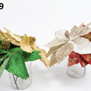 FLOR ARTIFICIAL NAVIDAD 27CM