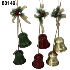 SET CAMPANA COLGANTE 11X10CM 2/1