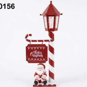 ADORNO FARO NAVIDAD C/LETRERO 23.5X13X56.5CM