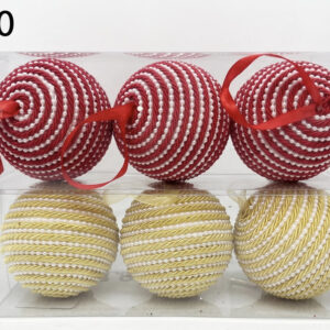 SET BOLA NAVIDAD 3/1 8CM