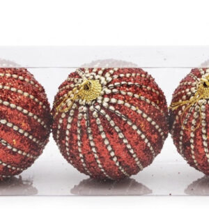 SET BOLA NAVIDAD 3/1 8CM