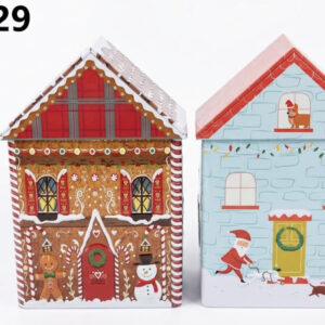 CASA METAL NAVIDAD 3.5X8X21.5CM