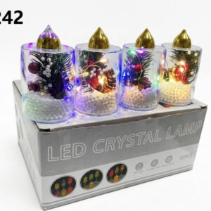 VELA ELECTRICA C/DECO NAVIDAD 9X5CM