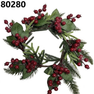 ADORNO CORONA NAVIDAD 38CM