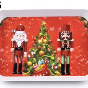 BANDEJA PLASTICA DE NAVIDAD 33X23CM
