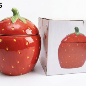 FRASCO C/DISEÑO DE FRESA 15X21CM