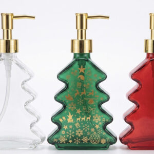 DISPENSADOR JABON C/DIS NAVIDAD 10X20.5CM