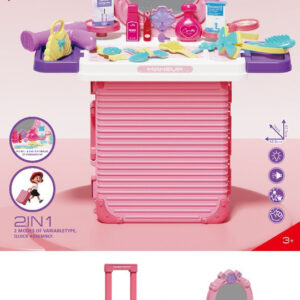 TOCADOR TIPO MALETA C/ACCESORIOS BELLEZA 26X32CM