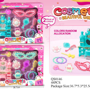 SET ACCESORIOS BELLEZA C/TOCADOR 36X25CM CAJA