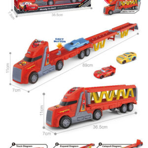 SET CAMION C/DISEÑO+CARRITOS CAJA