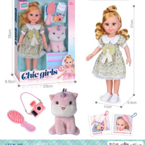 MUÑECA 14" C/ACCESORIOS CAJA