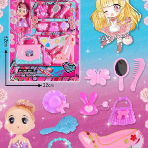 SET ACCESOIROS BELLEZA C/MAQUILLAJE BLISTER