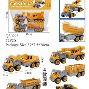 SET CAMION CONSTRUCCION 2/1 37X28CM FUNDA