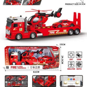 SET CAMION BOMBERO C/ACCESORIOS SONIDO+LUZ CAJA