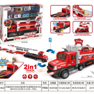 SET CAMION BOMBERO C/CARRITOS FUNCIONES CAJA
