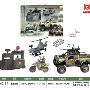 SET RESCATE MILITAR C/FUNCIONES 48X34CM CAJA