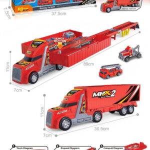 CAMION C/FUNCIONES+CARRITOS CAJA