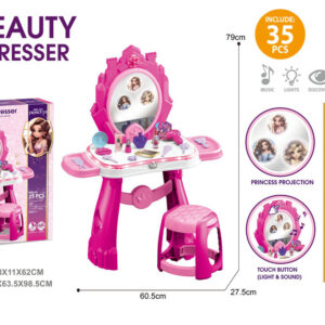 SET TOCADOR P/BELLEZA C/ESPEJO CAJA