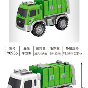 CAMION TIPO BASURERO 32X26CM FUNDA