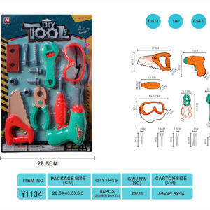 SET HERRAMIENTAS 29X44CM BLISTER
