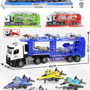 CAMION C/ACCESORIOS 50X20CM PLATAFORMA