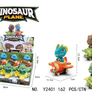 CARRITO DINO FRICCION 12X12CM CAJA DISPLAY