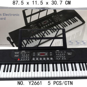 PIANO ELECTRICO 61 TECLAS 88X30CM