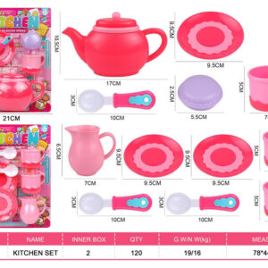 SET TE C/ACCESORIOS 21X28CM BLISTER