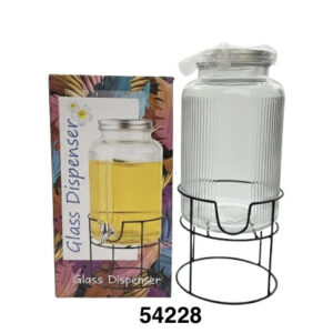 JARRON DE CRISTAL C/BASE+GRIFO 6L