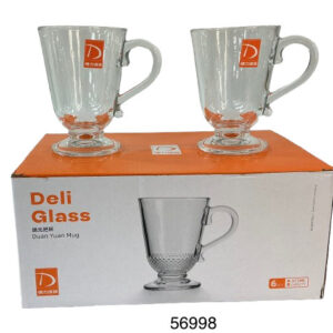 SET VASO DE CRISTAL 6/1 8.5X12CM
