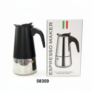GRECA 6TZA ACERO INOX NEGRA