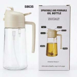 FRASCO P/ACEITE DE CRISTAL SPRAY 7.5X18CM