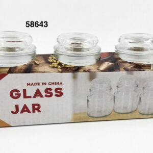 SET ENVASE CRISTAL 3/1 5.5X8.5CM
