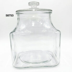 FRASCO C/TAPA CRISTAL 2400ML 15.5X15.5X20CM