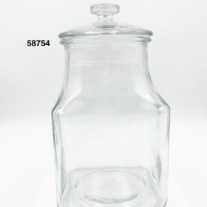 FRASCO C/TAPA CRISTAL 1400ML 11.5X11.5X21CM