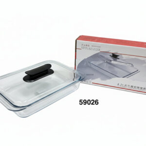 PYREX CRISTAL RECTANGULAR C/TAPA 4.2L 39X24X7CM