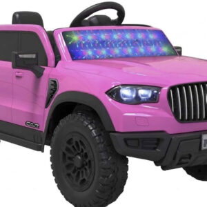 JEEP ROSADO MONTABLE ELECTRICO 119X68X58CM