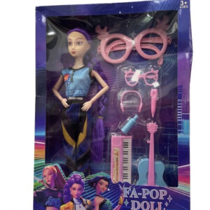 MUÑECA KPOP 11.5" C/ACCESORIOS 23X32CM